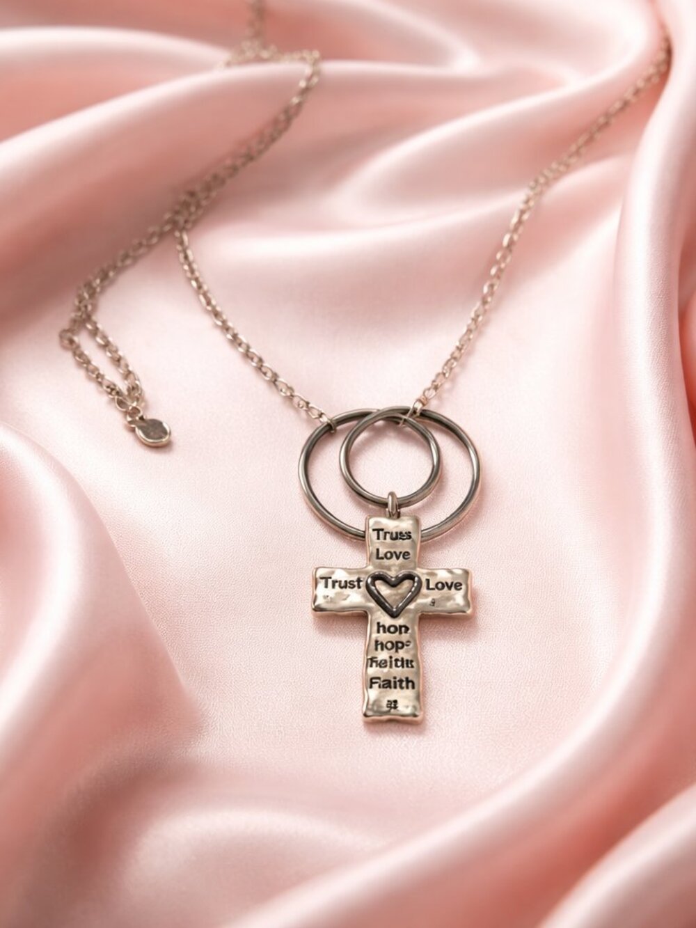 Religious Necklace - Proverbs: 3.3 - "Trust the Lord with All your Heart" - - Picture 5 of 6